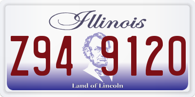 IL license plate Z949120