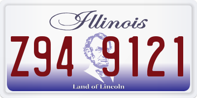 IL license plate Z949121