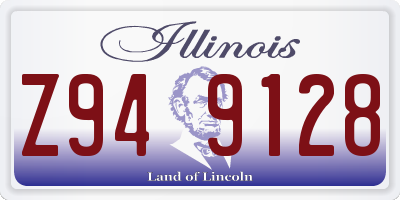 IL license plate Z949128