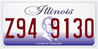 IL license plate Z949130