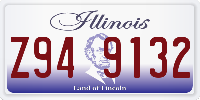 IL license plate Z949132