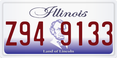 IL license plate Z949133
