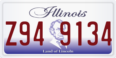 IL license plate Z949134