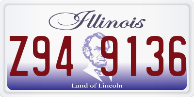 IL license plate Z949136