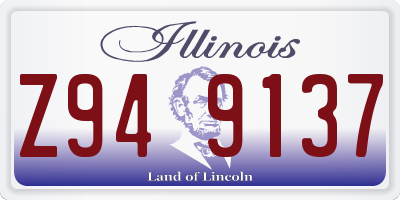 IL license plate Z949137