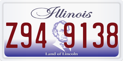 IL license plate Z949138