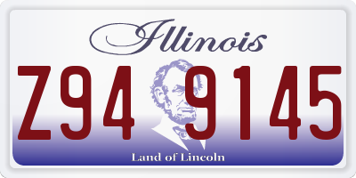 IL license plate Z949145