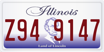 IL license plate Z949147