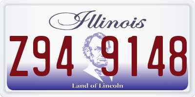 IL license plate Z949148