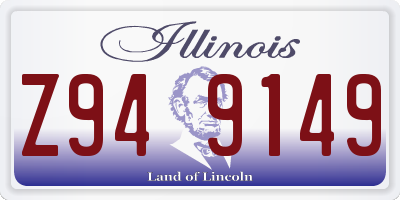 IL license plate Z949149