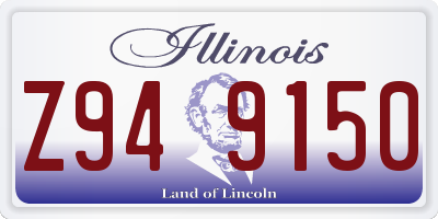 IL license plate Z949150
