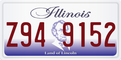 IL license plate Z949152