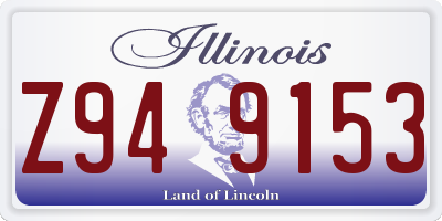 IL license plate Z949153