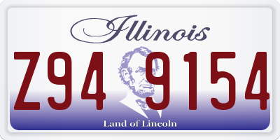 IL license plate Z949154