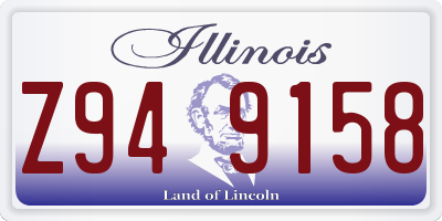 IL license plate Z949158