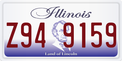 IL license plate Z949159