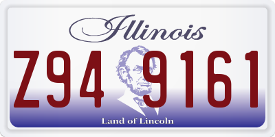IL license plate Z949161