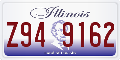 IL license plate Z949162