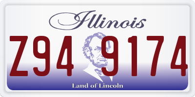 IL license plate Z949174