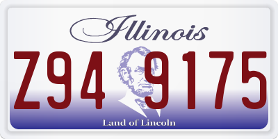 IL license plate Z949175