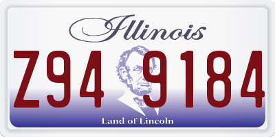 IL license plate Z949184
