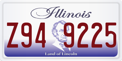 IL license plate Z949225