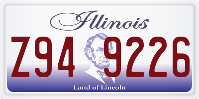IL license plate Z949226