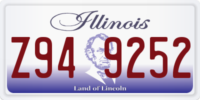 IL license plate Z949252