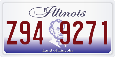 IL license plate Z949271