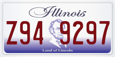 IL license plate Z949297