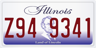 IL license plate Z949341