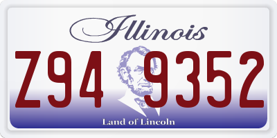 IL license plate Z949352