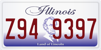IL license plate Z949397