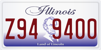 IL license plate Z949400