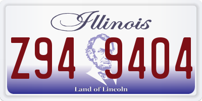 IL license plate Z949404
