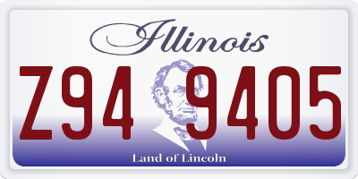 IL license plate Z949405