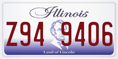 IL license plate Z949406