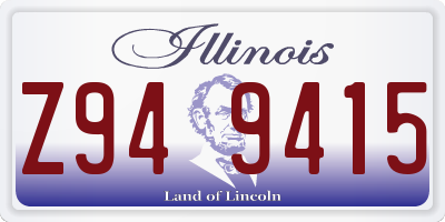 IL license plate Z949415
