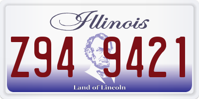 IL license plate Z949421