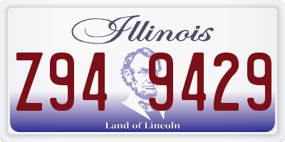 IL license plate Z949429