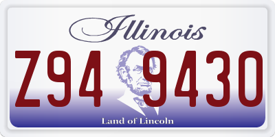 IL license plate Z949430