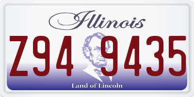 IL license plate Z949435