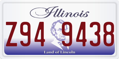 IL license plate Z949438