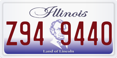IL license plate Z949440