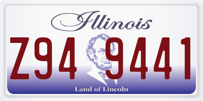 IL license plate Z949441