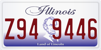 IL license plate Z949446