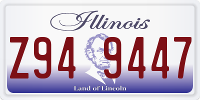 IL license plate Z949447