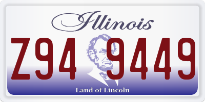 IL license plate Z949449