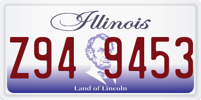 IL license plate Z949453