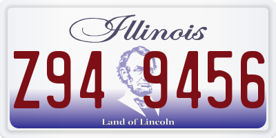 IL license plate Z949456